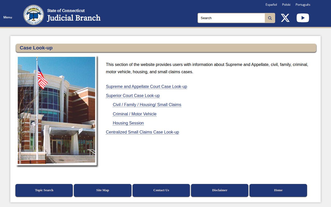 Connecticut court lookup for New Britain arrest dispositions